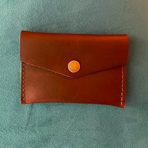 Mini Envelope Wallet - Cognac